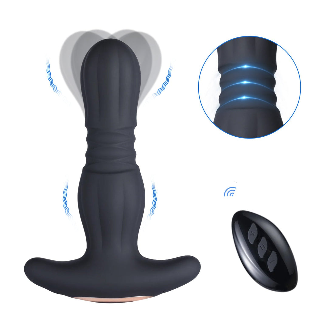 Agas - Thrusting Butt Plug with Remote Control