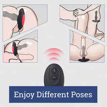 Load image into Gallery viewer, INVADER 3 Thrusting 10 Vibrations Anal Plug with Remote Controller
