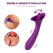 Load image into Gallery viewer, Adele - Clit Licking Tongue Vibrator with G Spot Stimulator
