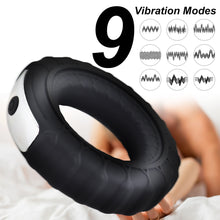 Load image into Gallery viewer, Vibrator Penis Ring Silicone Cock Rings Dick Vibrator Sex Toys for Men Remote Control 9 Speed Time Delay Male Penis Massage

