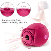Load image into Gallery viewer, Rose Suctional Vibrator
