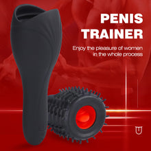 Load image into Gallery viewer, Electric masturbator penis trainer lasting prolonged exercise
