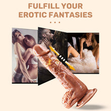 Load image into Gallery viewer, With remote control in automatic heating retractable dildo - 10 kinds of vibration

