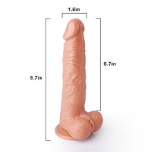 Load image into Gallery viewer, JEUSN 8.7-Inch Wired Remote Vibration Rotation Dildo
