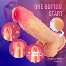 Load image into Gallery viewer, 8.3-Inch 4 in 1 Thrusting Rotation Vibrating Heating Lifelike Dildo
