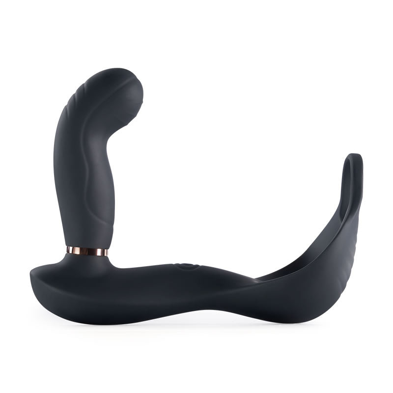 Cock Ring And Vibrating Butt Plug —— 2 In 1