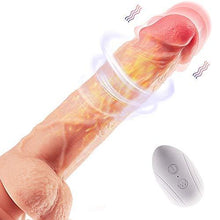 Load image into Gallery viewer, 8.3-Inch 4 in 1 Thrusting Rotation Vibrating Heating Lifelike Dildo
