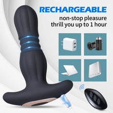 Load image into Gallery viewer, Agas - Thrusting Butt Plug with Remote Control

