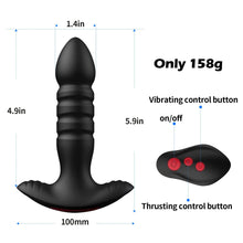 Load image into Gallery viewer, 7 Thrusting &amp; Vibrating Modes App Control Anal Plug Vibrator
